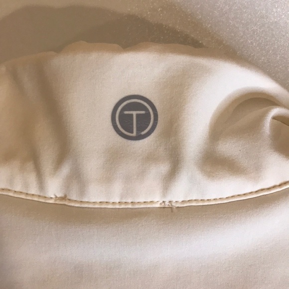 Talbots Sweatshirt Zipper Vest Small Cream Gray - Picture 7 of 10